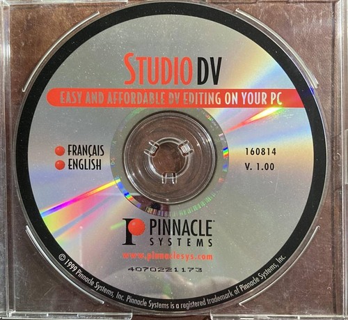 Pinnacle studio 1 00 - pinnacle, dv
